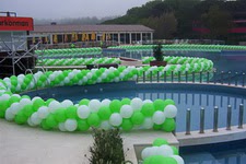100 metre iyeri al balon dekoru XXL paket